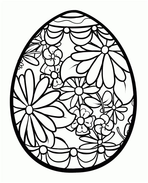 Easter Egg Coloring Page To Download And Print For Free Coloring Home