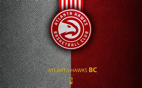 Download Wallpapers Atlanta Hawks 4k Logo Basketball Club Nba