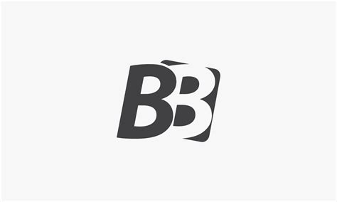 B Or Bb Logo Design Vector Isolated On White Background 4699867