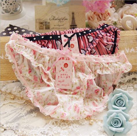 Lovely Girl Sexy Lace Pink Floral Panties Underwear Women Lingerie Low