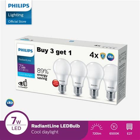 Jual Philips 7 Watt Radiantline Multipack Led Bulb 7w 6500k Putih