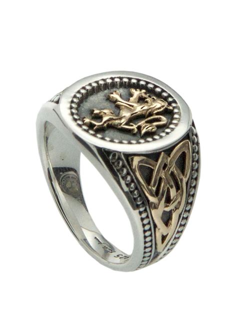 scottish lion rampant signet ring celtic creations