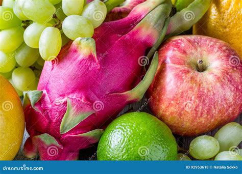 Fresh Exotic And Traditional Fruits Stock Photo Image Of Vitamin