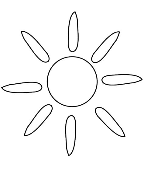 Coloring Page Of A Sun Coloring Home