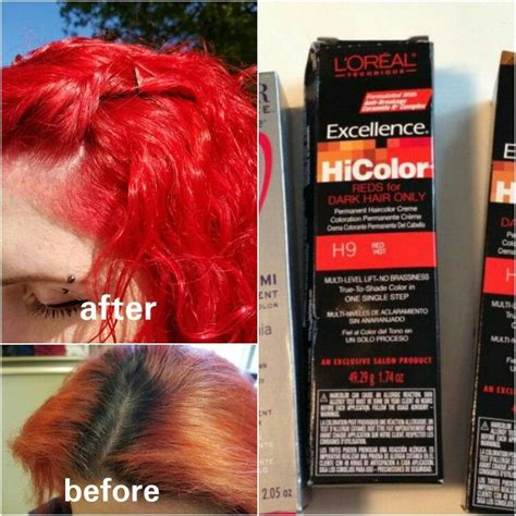 Loreal Hicolor Red For Dark Hair Only I Use This On My Dark Roots