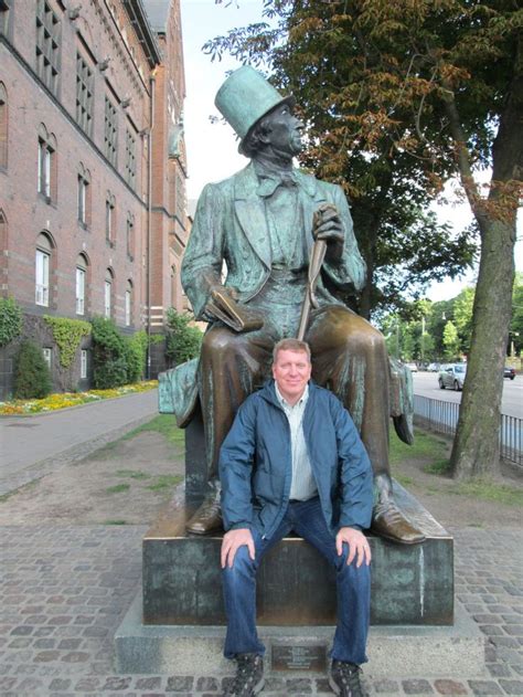 Sitting In Front Of The Hans Christian Andersen Statue In Copenhagen