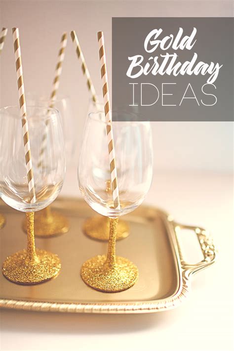Diy Gold Birthday Party Ideas
