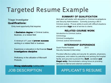 Criminal justice resume example sample objective in for criminology. Resumes for College Students by J. Gholson
