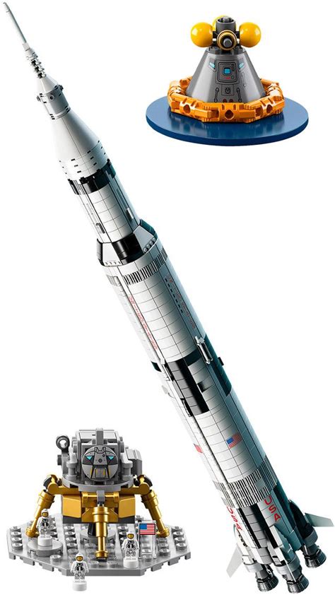 Legos 1969 Piece Saturn V Rocket Set Stands Over 3 Feet Tall Legos