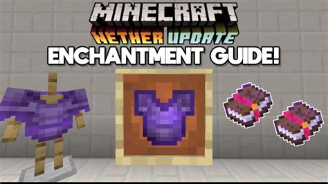 Netherite Chestplate Enchantment Guide 116 Minecraft Update Youtube