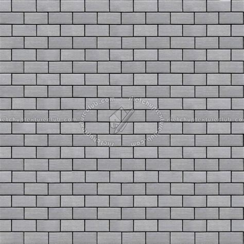 Metal Brick Facade Cladding Texture Seamless 10286