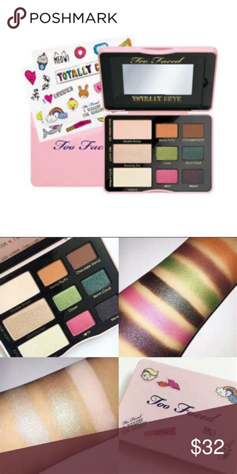 too faced totally cute eyeshadow palette nib eyeshadow eyeshadow palette too faced totally