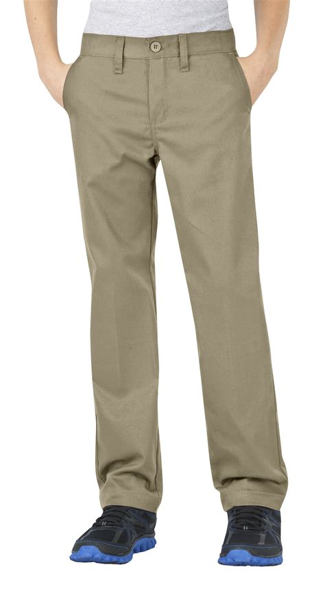 Boys School Uniforms Slim Fit Flat Front Ultimate Khaki Pant