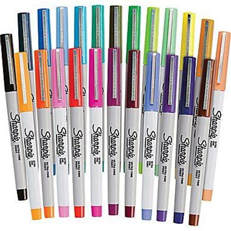 Sharpie18 permanent markers fine point tip 4 metallic colors limited edition. 24 Sharpie Ultra-Fine Point Permanent Markers for $7.50 ...