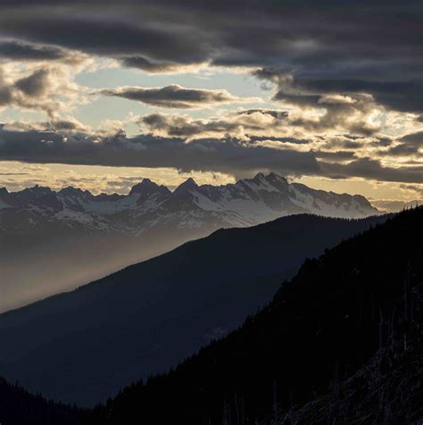 Coastal Mountain Sunset British Columbia Nicolas Mathys