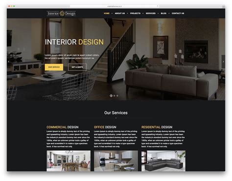 Best Interior Design Website Templates Interior Design Website Best Interior Design