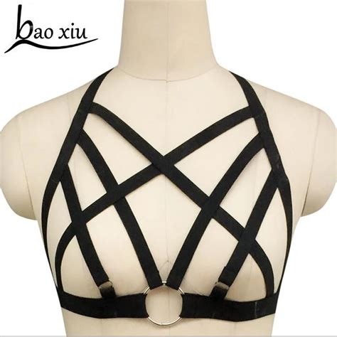 Women New Black Harness Cage Exotic Apparel Gothic Harajuku Sexy Lingerie Cosplay Bondage