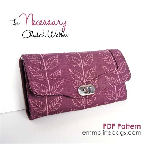 The Necessary Clutch Wallet Sewing Pattern A By Emmalinebags