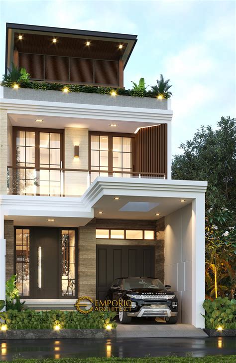 Contoh rumah villa modern tahun 2021 / jasa arsitek desain rumah tropis villa mewah kantor interior. Desain Rumah Modern 3 Lantai Ibu Liza Fitria di ...
