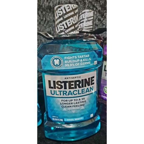 Listerine Ultraclean Antiseptic Mouthwash 15l Cool Mint Shopee