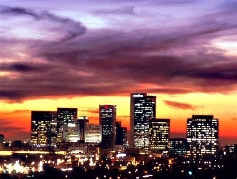 Aerial view of phoenix arizona skyline at sunset. City of Phoenix (@cityofphoenix) | Twitter