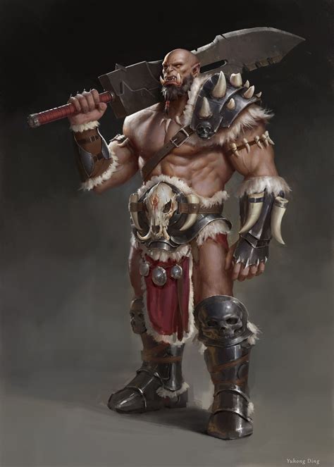 M Orc Barbarian Greatsword Underdark Wilderness Captive Arena Gladiator