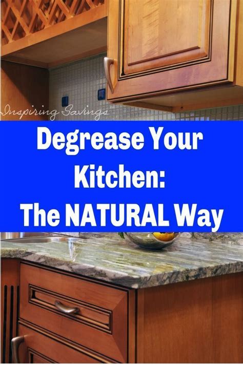 Homeowners can use any oil/grease cutting dish or laundry detergent and water. Degrease Kitchen Cabinets With An All Natural Homemade ...