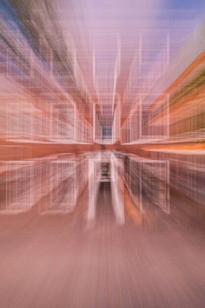Premium Photo Long Exposure With Zooming Of House Facade