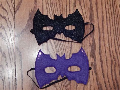 Batman Or Bat Girl Felt Superhero Mask Costume Any Size Avaliable