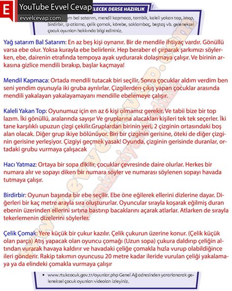 Sinif Turkce Ders Kitabi Ekoyay Yayinlari Sayfa Cevaplari Dev