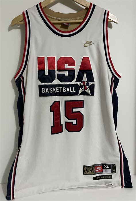 Usa Olympics Dream Team Magic Johnson Jersey Mens 1992 Vtg Nike Xl