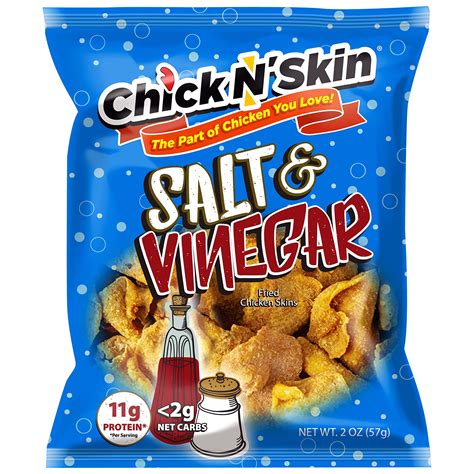 Buy Chick N Skin Fried Chicken Skins Salt And Vinegar Flavor 8pack