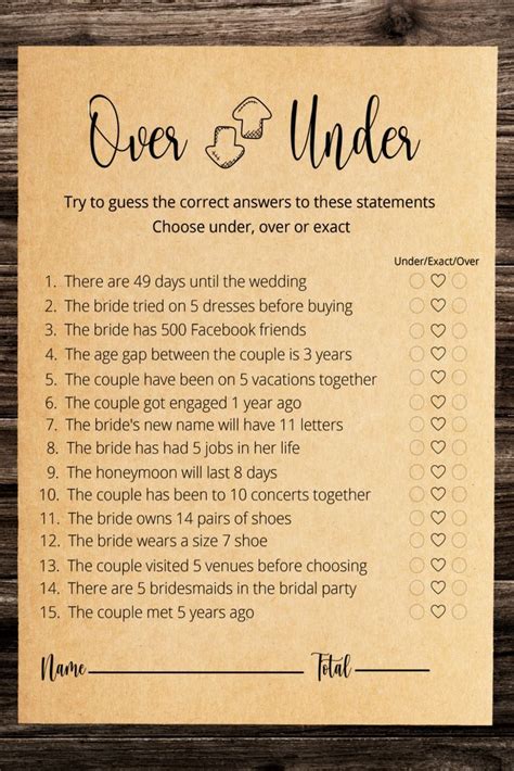 Printable Instant Download Wedding Bachelorette Hens Party Rustic