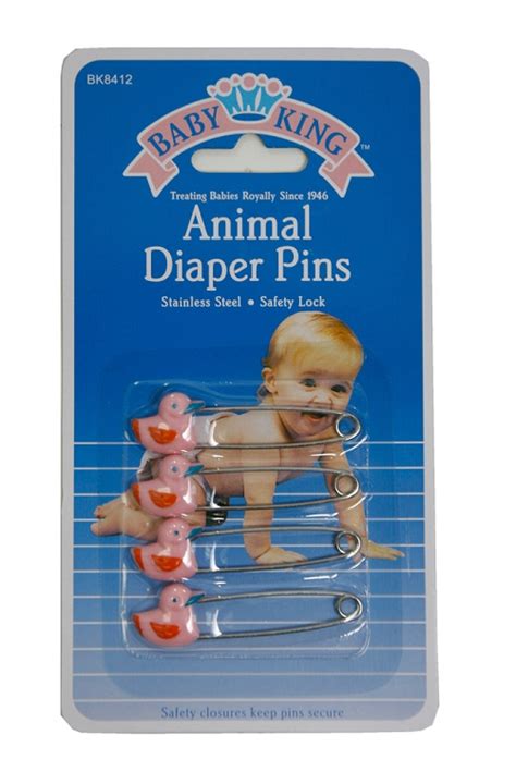 Baby King Duck Shaped Diaper Pins