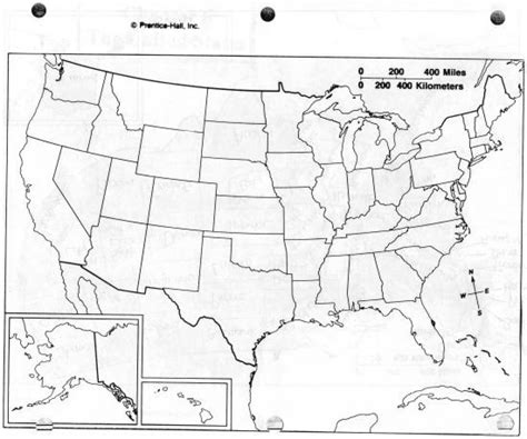 50 States Map Worksheet Printable Map