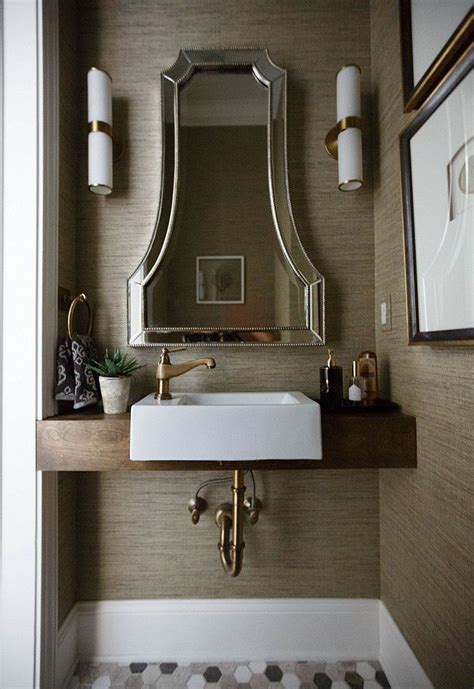 📌 20 Stylish Small Powder Room Design Ideas Bathroom Mirrors Diy