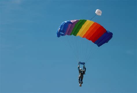 Man In A Parachute Free Photo Download Freeimages