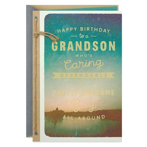 All Around Awesome Birthday Card For Grandson Greeting Cards Hallmark