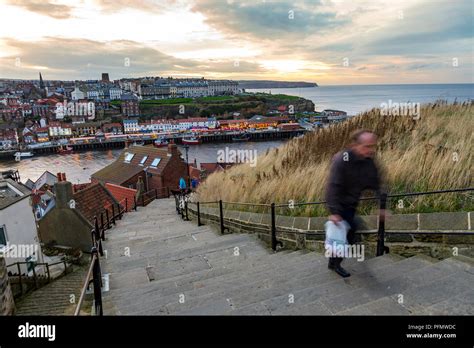 199 Steps In Whitby North Yorkshire Stock Photo Alamy