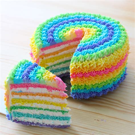 Rainbow Cake Recipe Rainbow Birthday Cake Rainbow Cake Rainbow