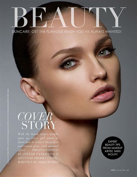 Nikki Makeup Cover Story For MOD Magazine PhotoshopFace Beauty Editorial Makeup Editorial