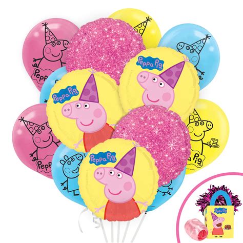 Peppa Pig Deluxe Balloon Bouquet Kit