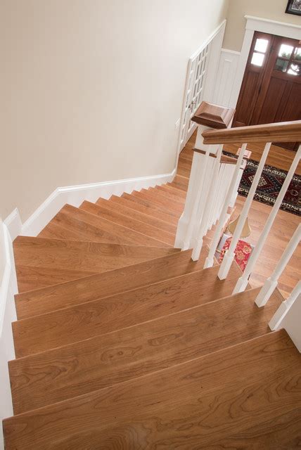 Custom Cherry Wood Floors And Stairs New Hampshire Classique