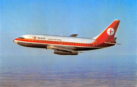Transpress Nz Nac Boeing 737 In The Original Livery 1968
