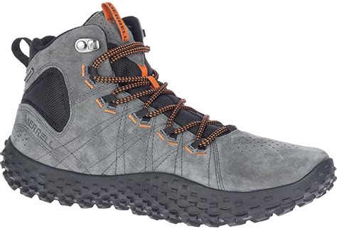 Merrell Wrapt Mid Waterproof Walking Shoes Aw21 8 Grey Uk