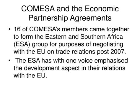 Ppt What Are The Lessons To Be Learned From The Experience Of Comesa