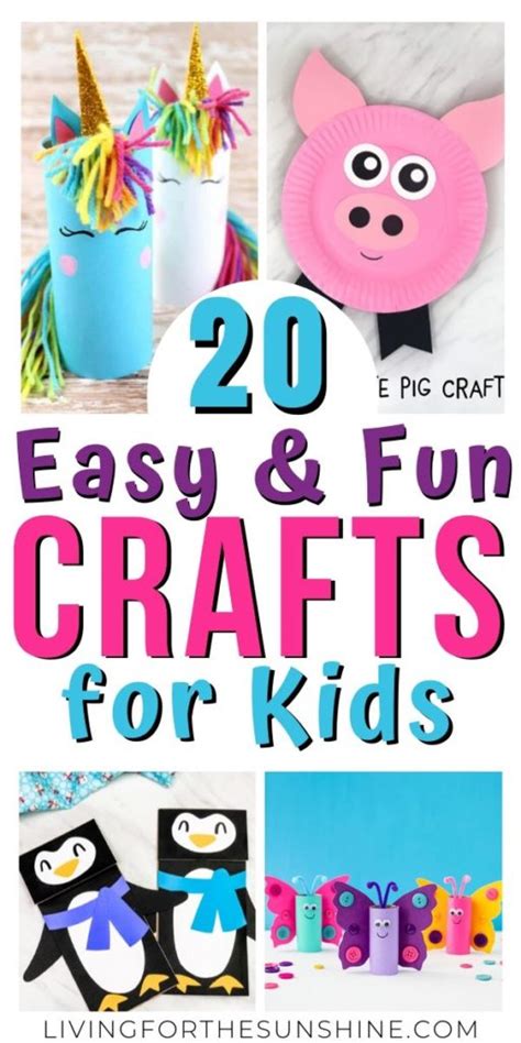 Simple Craft Ideas For Kids Using Household Items Living For The Sunshine