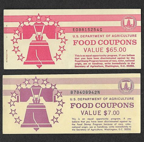 You may qualify for these! FOOD STAMP COUPON USDA UNC $65.00 & $7.00 empty BOOK ...
