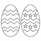 Easter Egg Coloring Printable Colouring sketch template