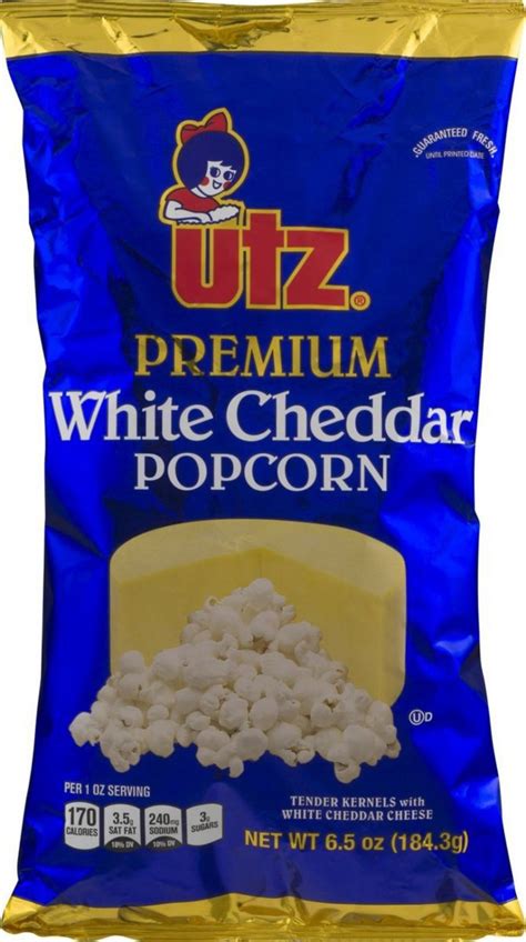 Utz Quality Foods Premium White Cheddar Popcorn 65 Oz Bag 4 Bags